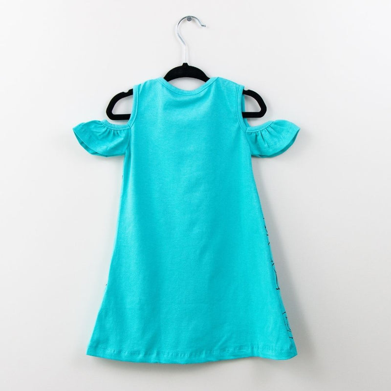 Vestido urso manguinha babado 1-2-3