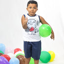 Conjunto verão regata fone 4-6-8