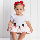 Conjunto verão bebê pandinha P-M-G