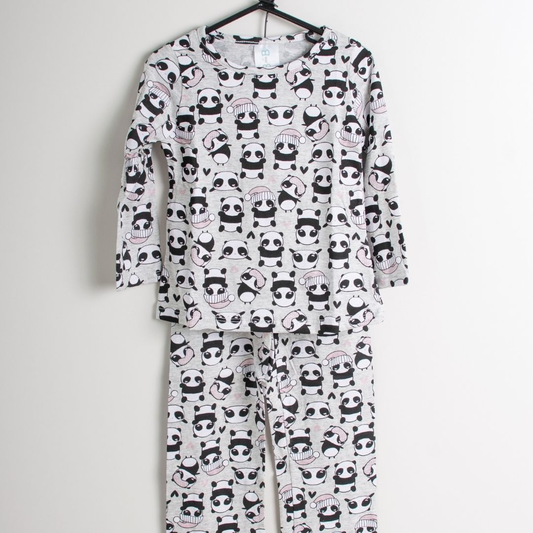 Pijama manga longa infantil 1-2-3-4-6-8