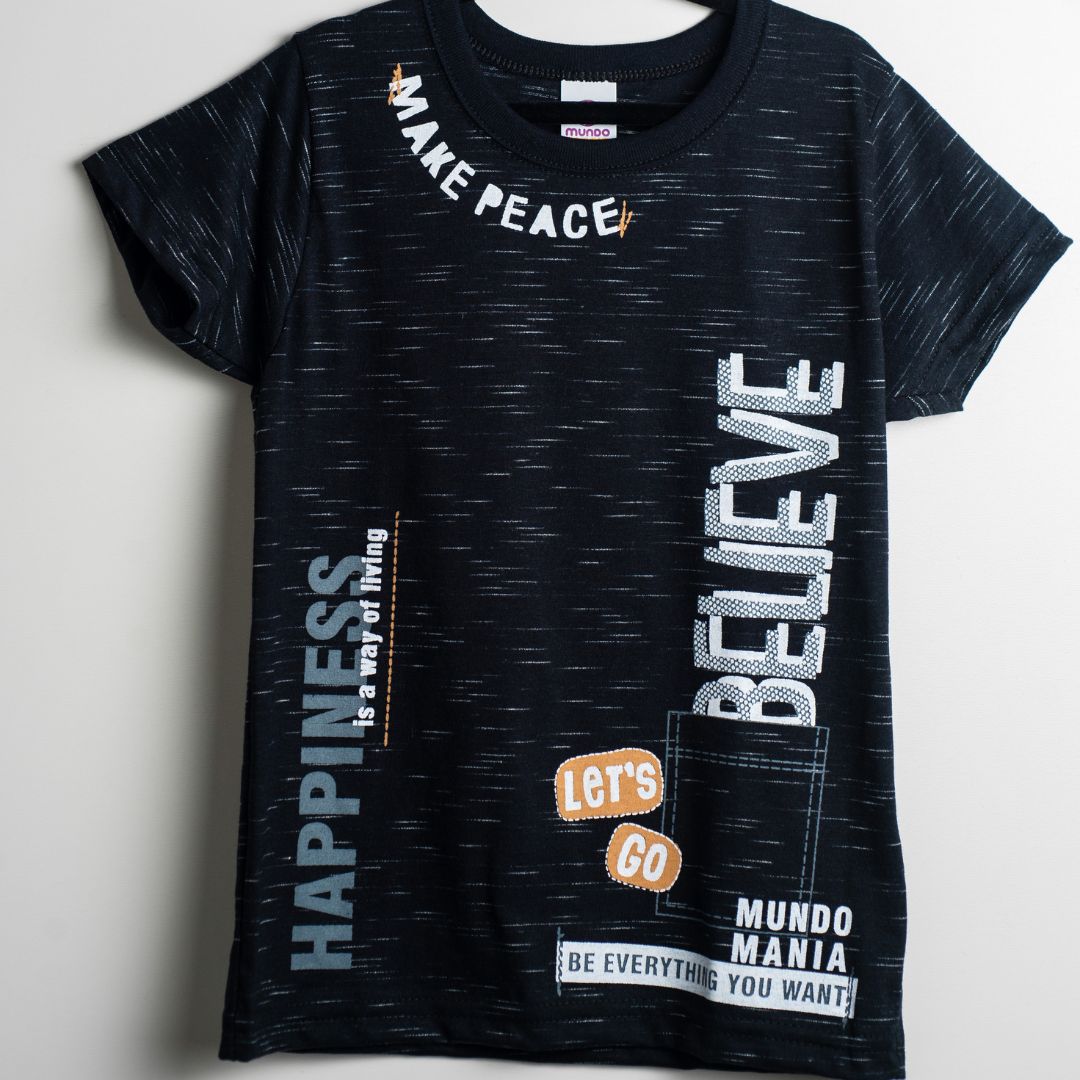 Camiseta de verão peace 4-6-8
