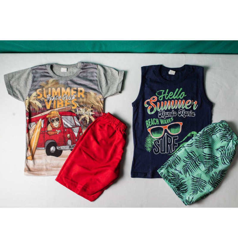 Kit dois conjuntos infantil 4-6-8