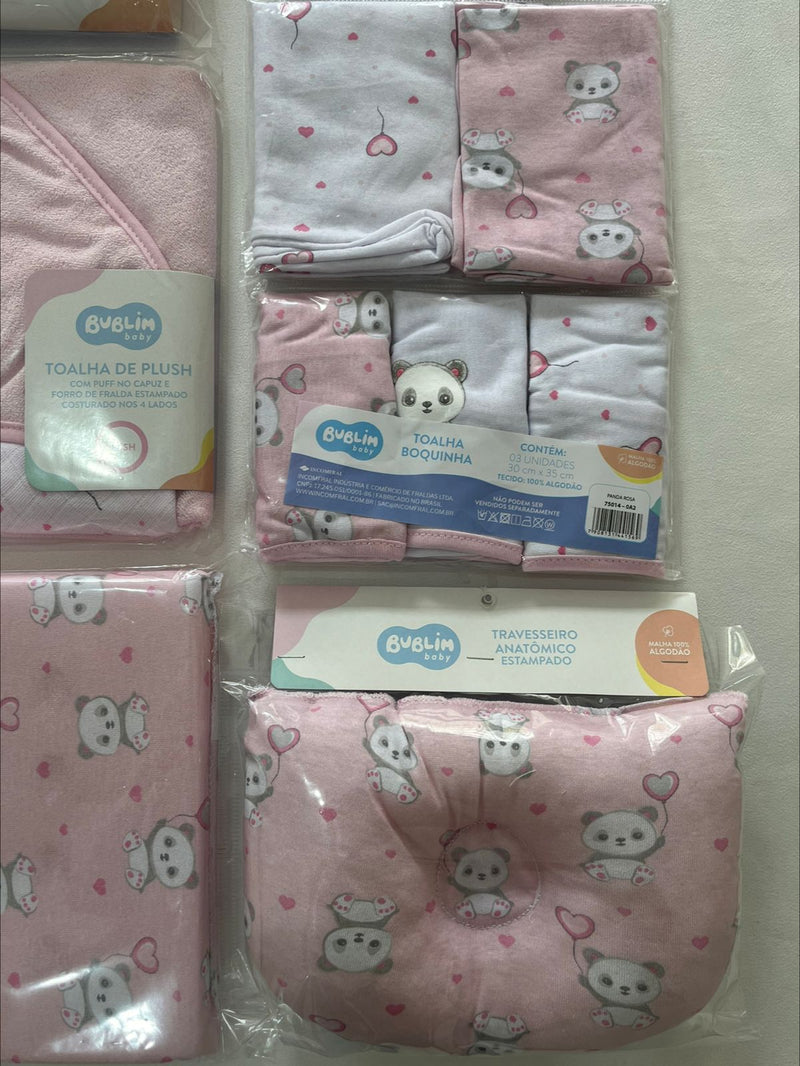 Kit Enxoval Panda Rosa