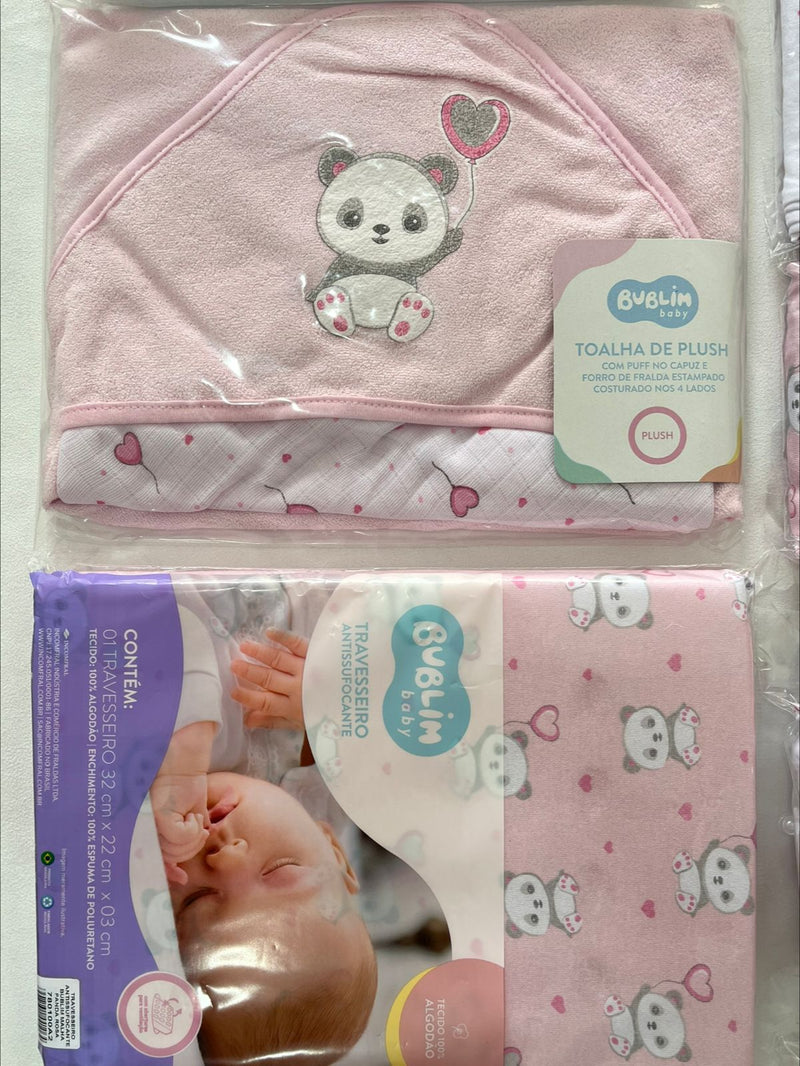 Kit Enxoval Panda Rosa