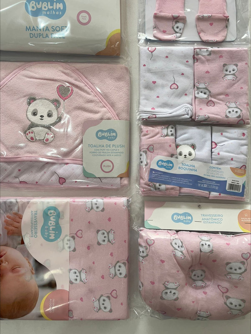 Kit Enxoval Panda Rosa