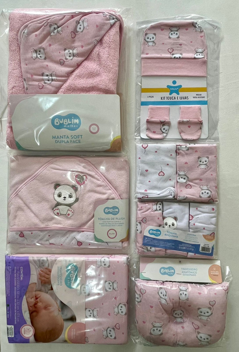 Kit Enxoval Panda Rosa