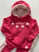 Conjunto Moletom Flores 1-2-3