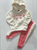 Conjunto Moletom Flores 1-2-3