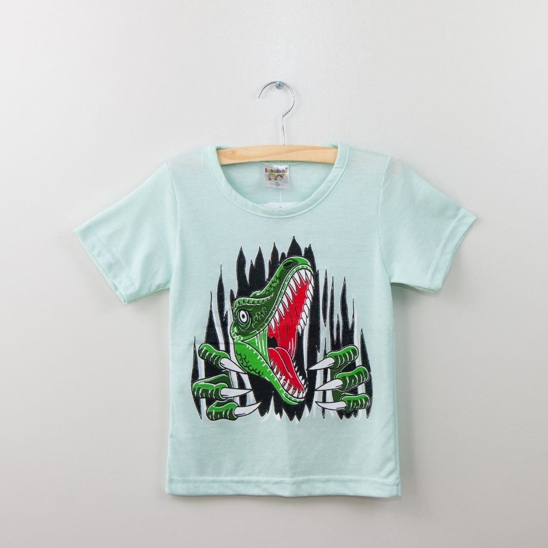 Camiseta dinossauro 1-2-3