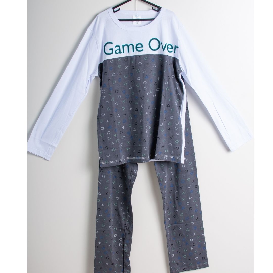 Pijama manga longa infantil 10-12-14