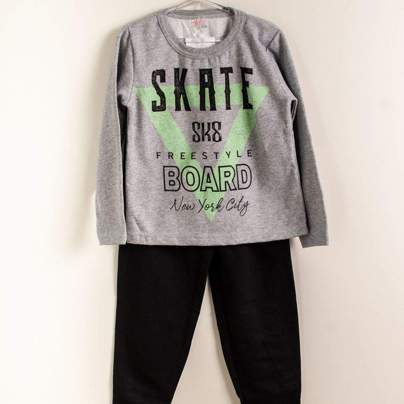 Conjunto de moletom skate 4-6-8-10