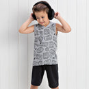 Conjunto verão letreiro com touca 4-6-8