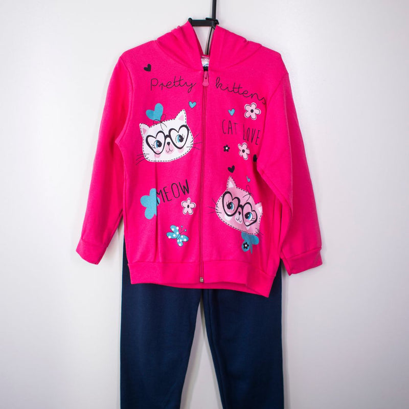 Conjunto de moletom infantil 4-6-8