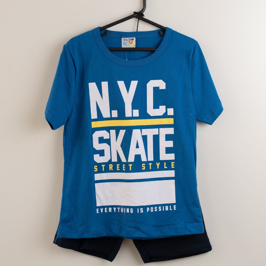 Conjunto verão N.Y.C skate 4-6-8