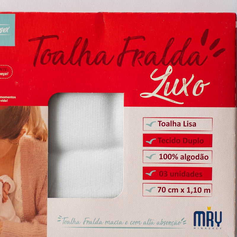 Toalha fralda luxo